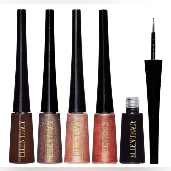 New 5 Ellen Tracy Liquid Eyeliner Pro Ultra Bold Color 0.18 FL OZ each Vegan - Picture 3 of 16